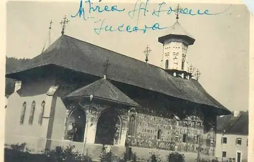 Photo ca. 6 x 9 cm social history manastirea Sucevita monastery
