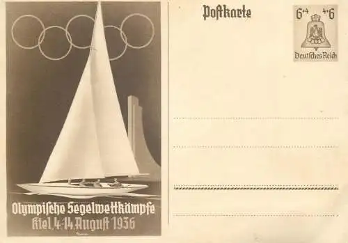 Germany Olympic Gemes 1936 postal stationery Postkarte