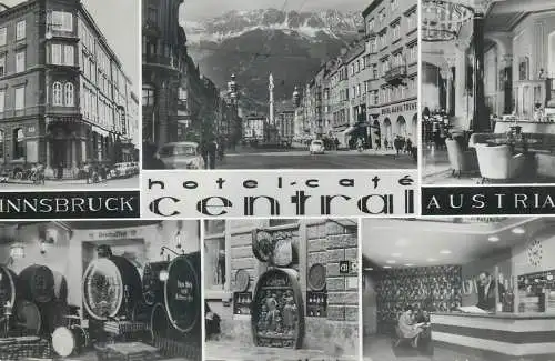 Postcard Austria > Tirol > Innsbruck hotel cafe central