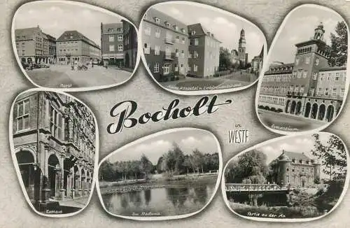 Postcard Denmark Bocholt multi view