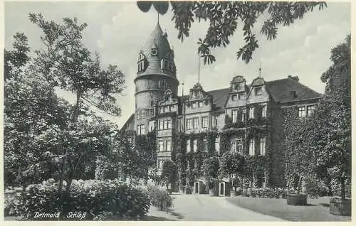 Postcard Germany Detmold schloss