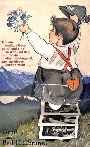 Bad Heilbrunn leporello fold out multi views 1938