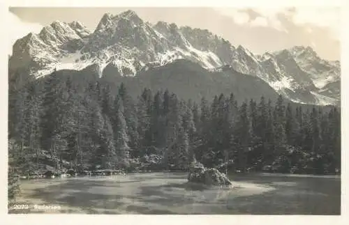 Postcard Germany Badersee Garmisch Partenkirchen
