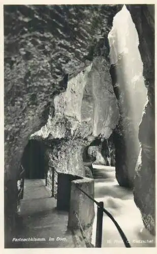 Postcard Germany Partnachklamm im dom