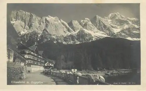 Postcard Germany Eiseehotel Zugspitze