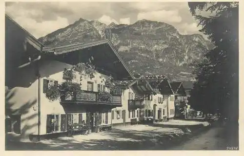 Postcard Germany Haus Gerum Garmisch Klammstr