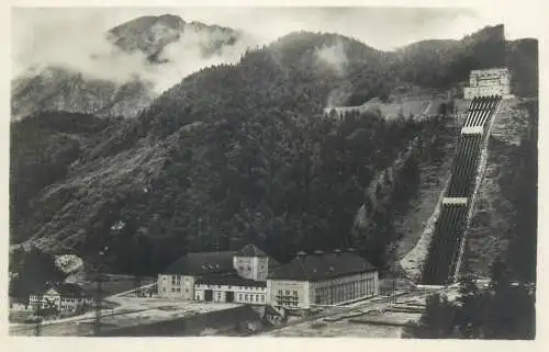 Postcard Germany Walchenseekraftwerk hydroelectrical plant