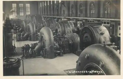 Postcard Germany place to identify Hydroelectrical plant coil room engine Wisberger Krum