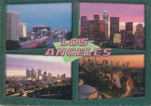 Postcard USA CA Los Angeles multi view