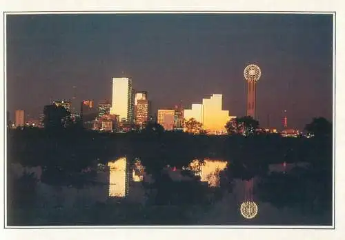 Postcard USA TX Dallas the business district
