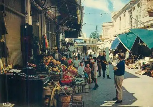 Postcard Greece Heraclion the market