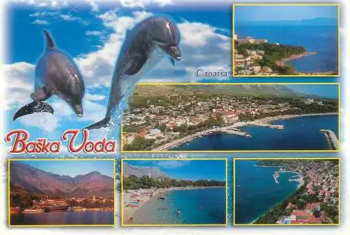 Postcard France Croatia Split Adriaval Baska Voda