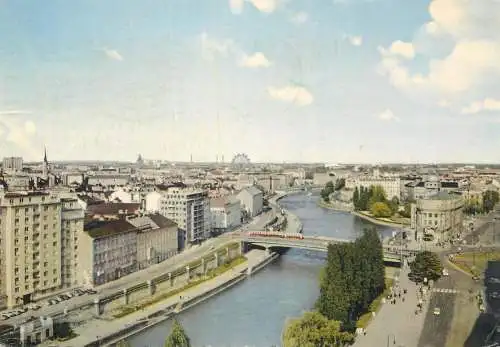 Postcard Austria Wien Urania Donaukanal