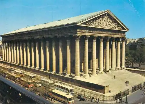 Postcard France Paris eglise de la Madelaine