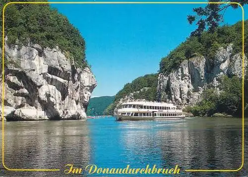 Postcard Germany Donaudurchbruch bei kloster Weltenburg