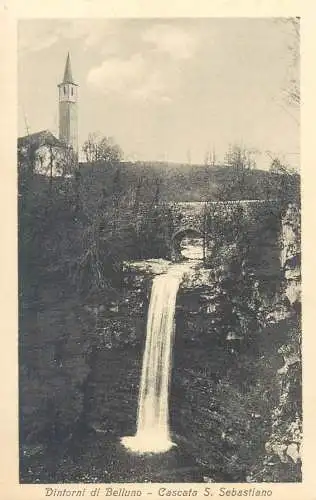 Italia Belluno cascata S. Sebastiano