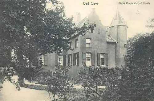 Post card Germany Haus Rosendahl bei Kleve