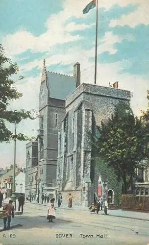 Postcard England Dover Town Hall