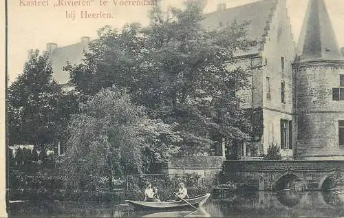 Postcard Netherlands "Rivieren castle Voerendaal near Heerlen