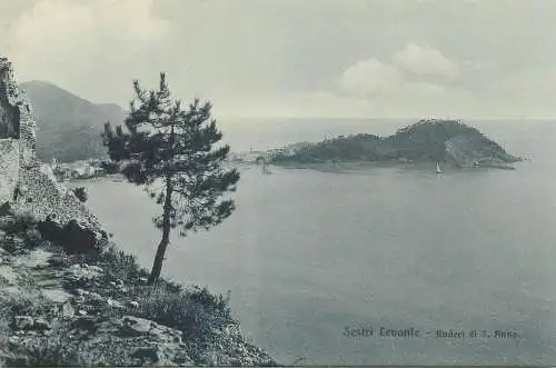Post card Italy Sestri Levante Genova Ruderi di S. Anno