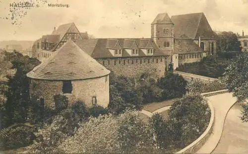 Postcard Germany Halle a. d. Saale Moritzburg Castle