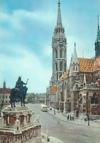 Postcard Hungary Budapest Matyas templom