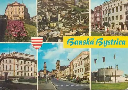 Postcard Slovakia Banská Bystrica 1973