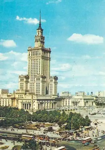 Postcard Poland Warszawa Palac Kultury i Nauki 1972