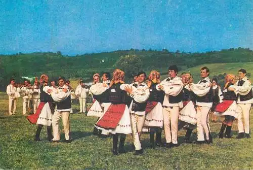 Postcard Romania vedere costume populare ansamblul folcloric Rapsodia Salajului