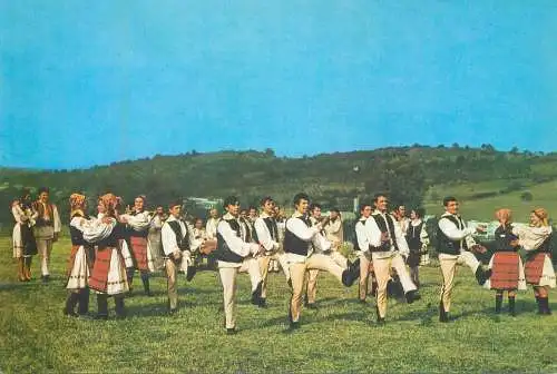 Postcard Romania vedere costume populare ansamblul folcloric Rapsodia Salajului