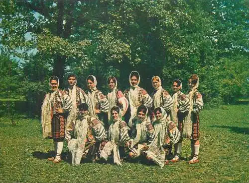 Postcard Romania vedere costume populare Namoloasa Galati