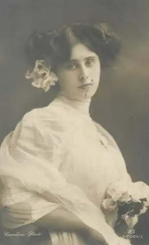 Carolina Stoete 1909 theatre star