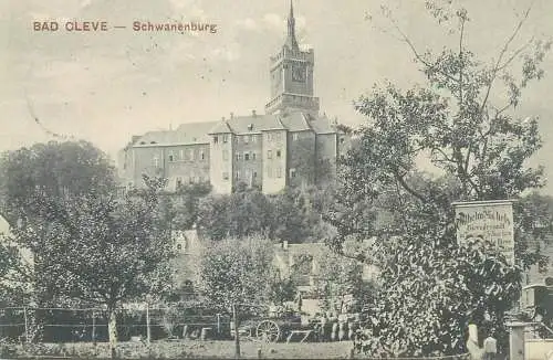 Postcard Germany Bad Kleve Schwanenburg