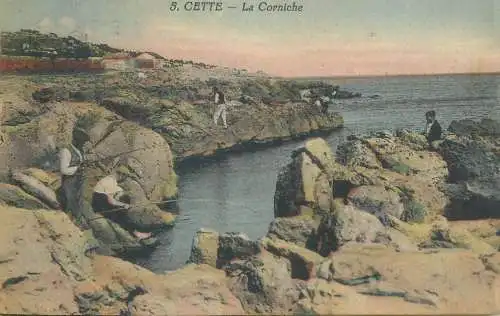 Postcard France Cette la Corniche