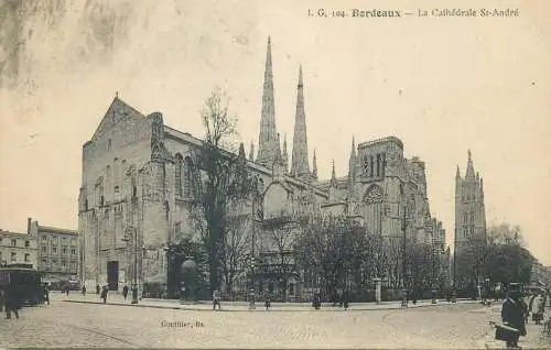 Postcard France Bordeaux Cathedrale St Andre