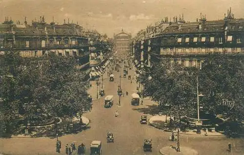 Postcard France Paris Avenue de l'Opera vue panoramique