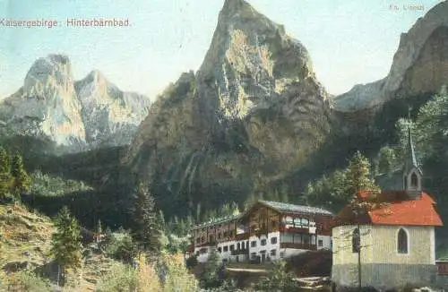 Postcard Hinterbarnbad Kaisergebirge Tirol Austria