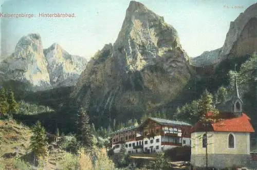 Postcard Austria Kaisergebirge Hinterbarnbad