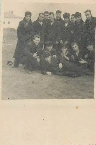 Photo ca. 6 x 9 cm social history navy military group photo russian
