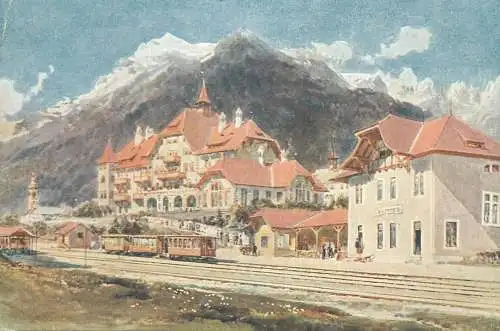 Post card Austria Fulpmes Stubai hotel