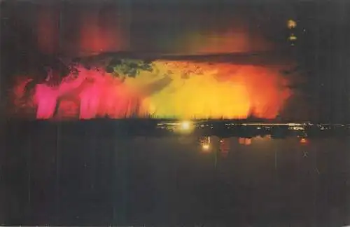 Postcard Canada Niagara Falls nocturnal aspect