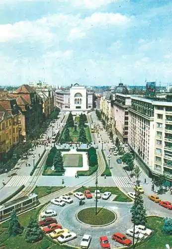Postcard Romania vedere Timisoara bulevardul 30 Decembrie