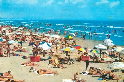 Postcard Romania vedere Mamaia plaja 1971