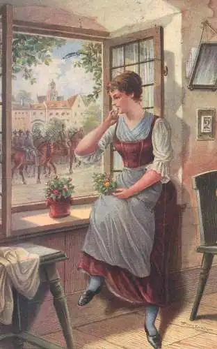 Postcard Sein Regiment Hugo Spindler