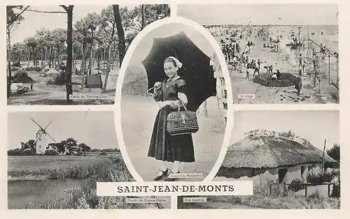 cpsm France Saint Jean de Monts windmill