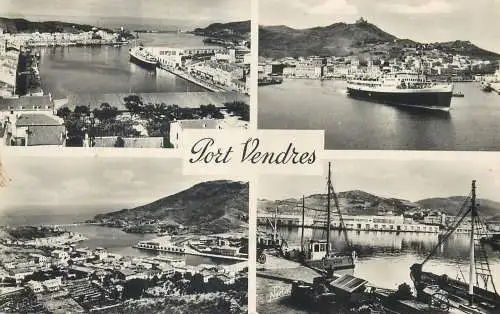 cpsm France Pyrénées Orientales > Port Vendres port et Gare Maritime