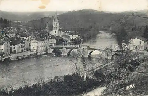 cpsm France Tarn  Roquecourbe le pont sur l'Agout
