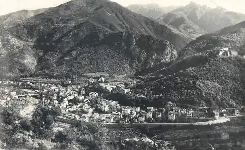cpsm France Pyrénées Orientales Amelie-les-Bains la frontiere espagnole le Fort