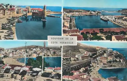 cpsm France Pyrénées Orientales > Cote Vermeille l'eglise fortifiee Saint-Vincent 1956