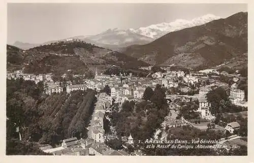 cpsm France Amelie les bains et le Massif du Canigou